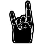 Rock On/Horn Hand - Black