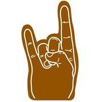 Rock On/Horn Hand - Brown