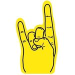 Rock On/Horn Hand - Yellow