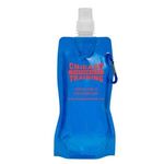 Roll Up 18 oz Foldable Water Bottle With Matching Carabiner -  