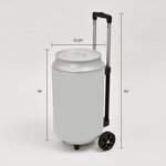 Rolling Can Cooler - Gray