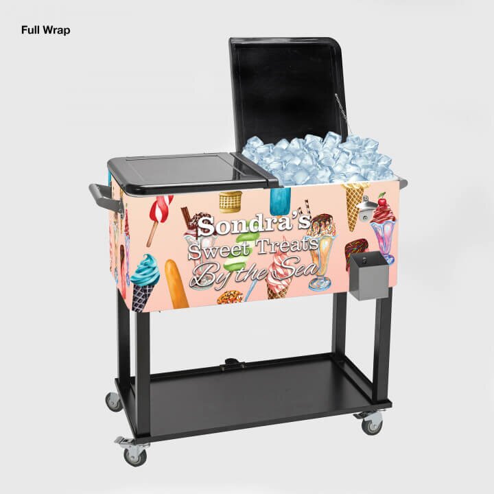 Main Product Image for Rolling Vending Cart Cooler