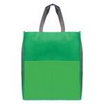 Rome - Non-Woven Tote Bag with 210D Pocket - Full Color - Green