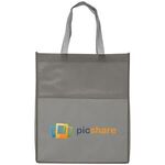 Rome RPET - Recycled Non-Woven Tote Pocket - ColorJet - Gray