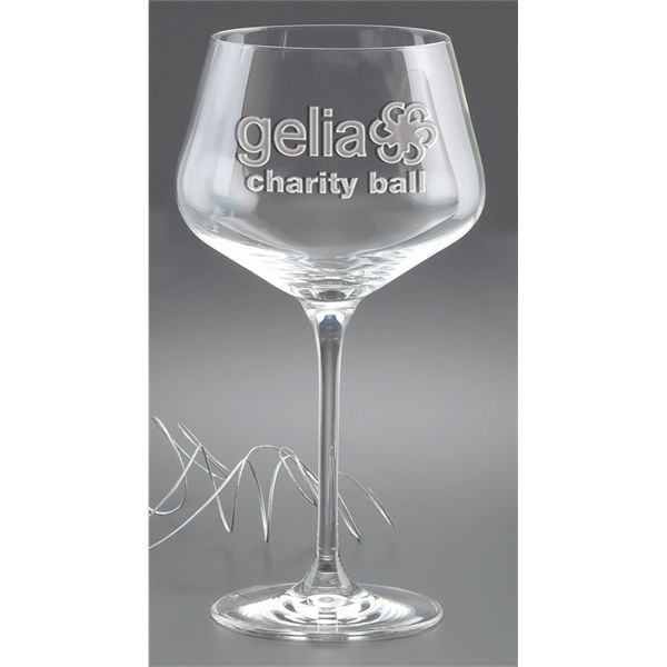Main Product Image for Wine Glass Custom Etched Rona Burgundy Glass 23 Oz
