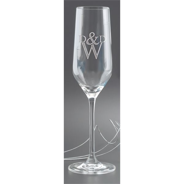 Main Product Image for Champagne Glass Custom Etched Rona Flute Glass 7.5 Oz