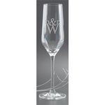 Buy Champagne Glass Custom Etched Rona Flute Glass 7.5 oz