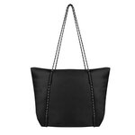 Rope Tote Bag With 100% Rpet Material - Black With Black