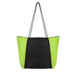 Rope Tote Bag With 100% Rpet Material - Lime With Black
