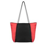 Rope Tote Bag With 100% Rpet Material - Red With Black
