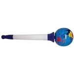 Rotating Globe Pen - White-blue