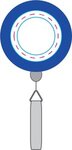 Round Badge Reel - Blue