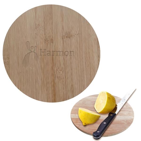 Main Product Image for Custom Printed Round Bamboo Cutting Board