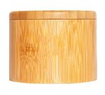 Round Bamboo Salt Box -  