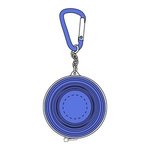 Round Carabiner Tape Measure - Medium Blue