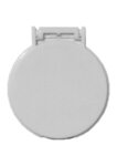 Round Compact Mirror - White