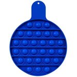 Round Fiddle Popper Silicone Sensory Toy - Blue