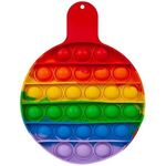 Round Fiddle Popper Silicone Sensory Toy -  