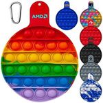 Round Fiddle Popper Silicone Sensory Toy -  