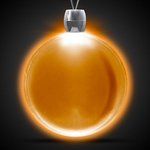 Round Light-Up Acrylic Pendant Necklace - Amber