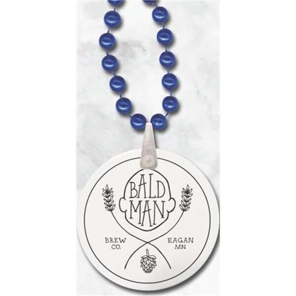 Main Product Image for Round Mardi Gras Beads With 1 Color Imprint