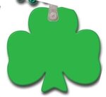Round Mardi Gras Beads with 3 Leaf Clover - Green
