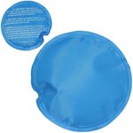 Round Nylon-Covered Hot/Cold Pack - Blue