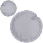 Round Nylon-Covered Hot/Cold Pack - Light Gray