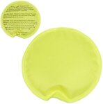 Round Nylon-Covered Hot/Cold Pack - Neon Yellow