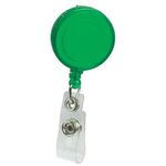 Round Pad Print Retractable Badge Holder with Alligator Clip