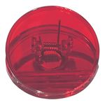 Round Shape Clip - Translucent Red