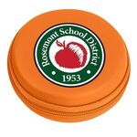 Round Zippered Electronics Travel Case -  