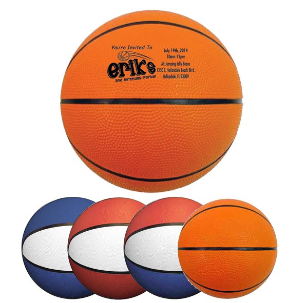 Main Product Image for Custom Printed Rubber Basketballs - 9" Full Size