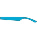 Rubberized Finish Fashion Sunglasses - Light Blue