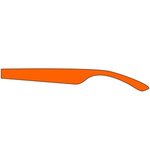 Rubberized Finish Fashion Sunglasses - Orange