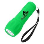 Rubberized Torch Light With Strap -  
