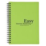 RUBBERY SPIRAL NOTEBOOK - Lime