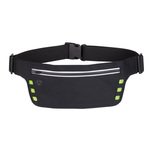 Running Belt With Safety Strip And Lights - Black