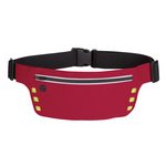 Running Belt With Safety Strip And Lights - Red