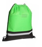 Safety Drawstring Bag - Lime Green