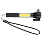 Safety Tool With COB Flashlight - Black