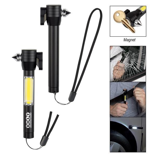 Main Product Image for Custom Printed Safety Tool With COB Flashlight