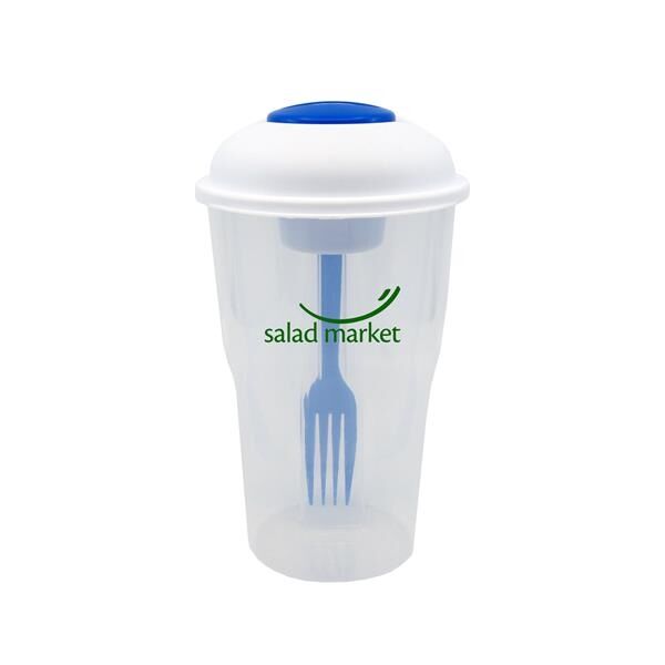 Main Product Image for Salad Shaker Container with Fork and Dressing Container