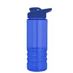 Salute - 24 oz. Bottle with Drink-Thru Lid - Transparent Blue