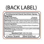 SanCard 20 ml. Antibacterial Hand Sanitizer Spray -  