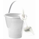 Sand Pail and Shovel - White