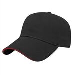 Sandwich Visor Cap - Black-red