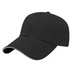 Sandwich Visor Cap - Black-stone