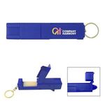 Sanitary Door Opener Touch Tool Keychain - Blue