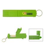 Sanitary Door Opener Touch Tool Keychain - Lime
